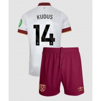 Dres West Ham United Mohammed Kudus #14 Rezervni za djecu 2024-25 Kratak Rukav (+ kratke hlače)